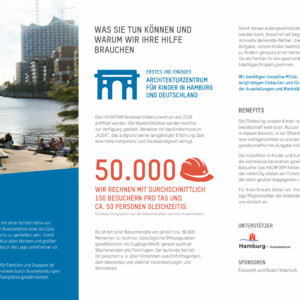 Wir haben das Museum schon früh begleitet. So konnten wir den Namen, das Logo, die derzeitige Corporate Identity sowie das Werbematerial für die Gewinnung von Sponsoren konzipieren und umsetzen. Darüber hinaus haben wir ein innenarchitektonisches Konzept und erste Exponatideen entwickelt.